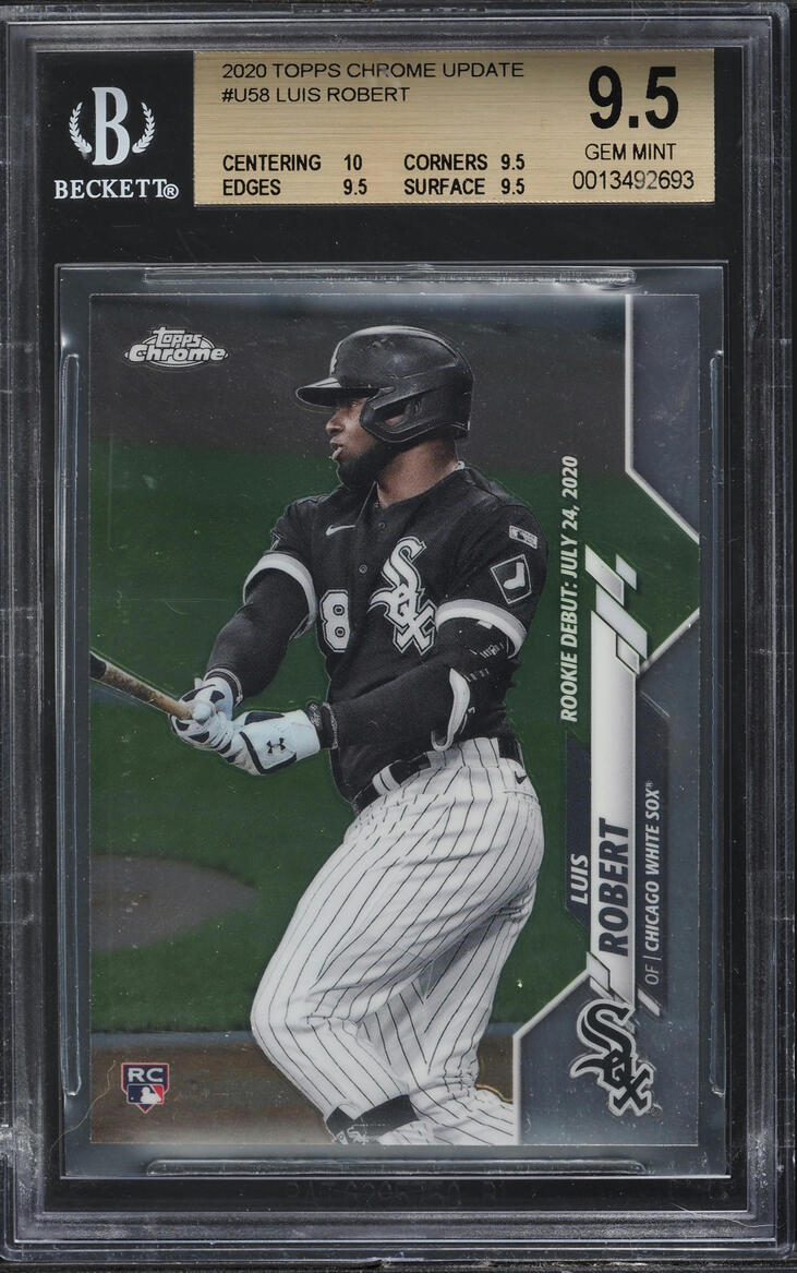 2020 Topps Chrome Update Luis Robert ROOKIE #U-58 BGS 9.5 GEM MINT