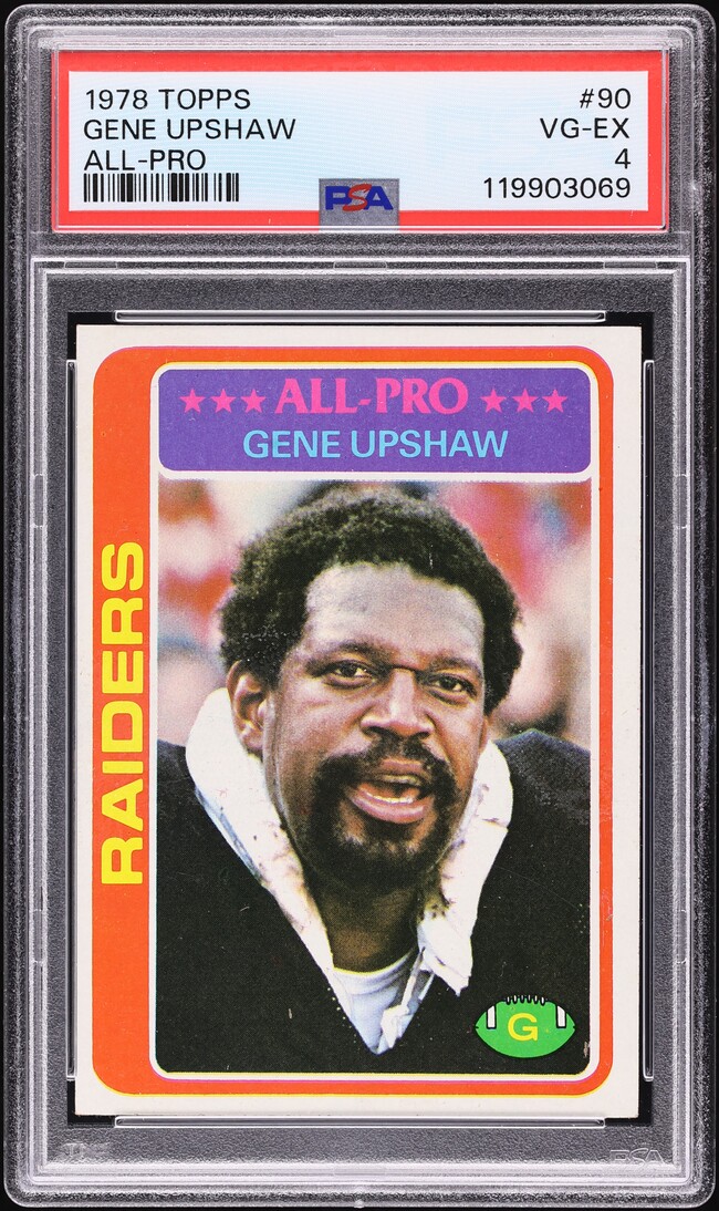 1978 Topps Football Gene Upshaw ALL-PRO #90 PSA 4 VGEX
