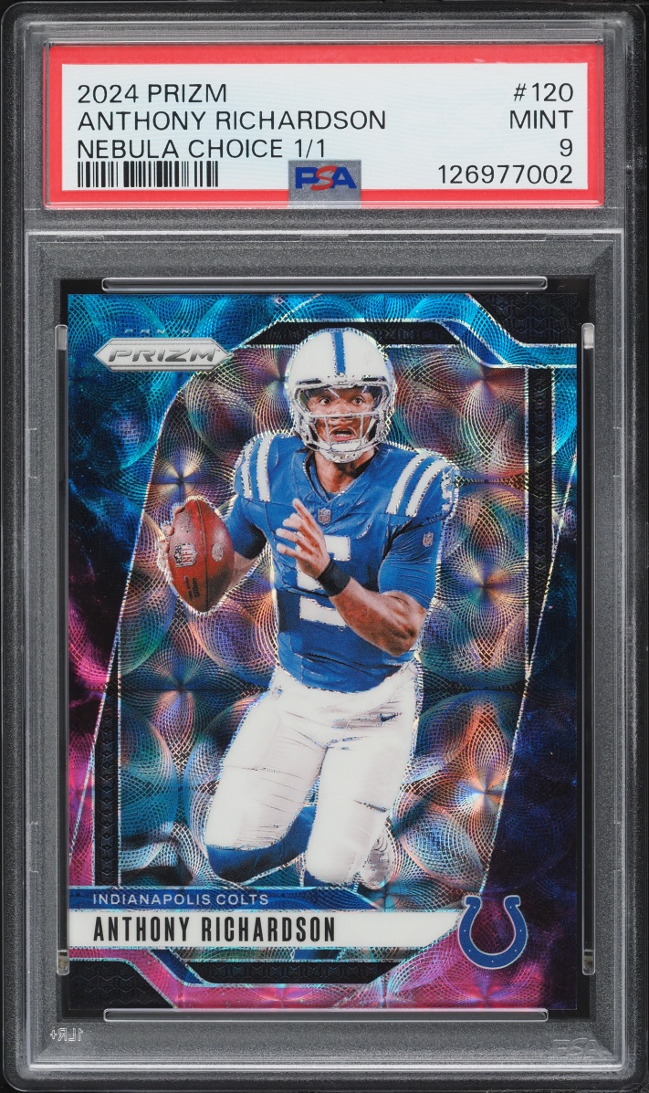 2024 Panini Prizm Nebula Choice Anthony Richardson 1/1 #120 PSA 9 MINT