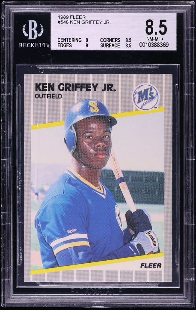 1989 Fleer Ken Griffey Jr. ROOKIE #548 BGS 8.5 NM-MT+