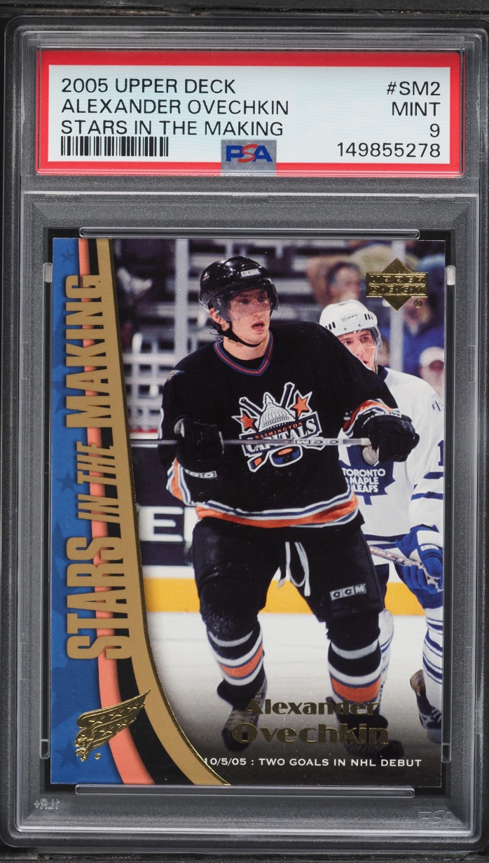 2005 Upper Deck Stars In The Making Alexander Ovechkin ROOKIE #SM2 PSA 9 MINT