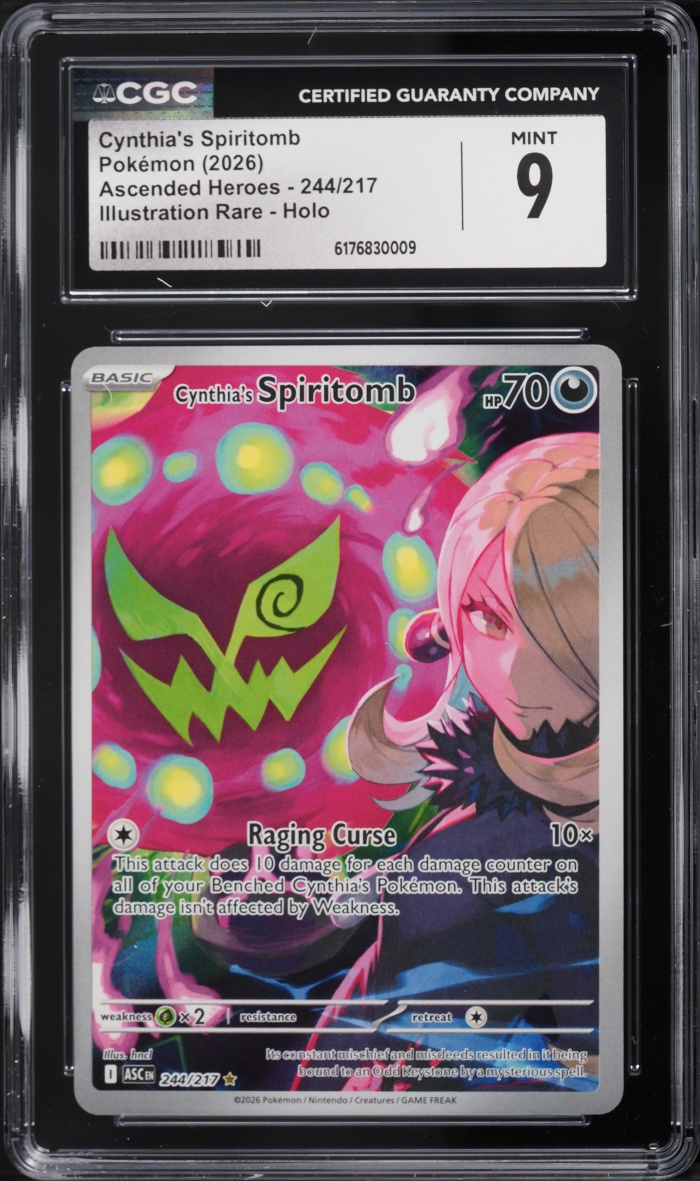 2026 Pokemon Mega Evolution Ascended Heroes IR Cynthia's Spiritomb #244 CGC 9 MINT