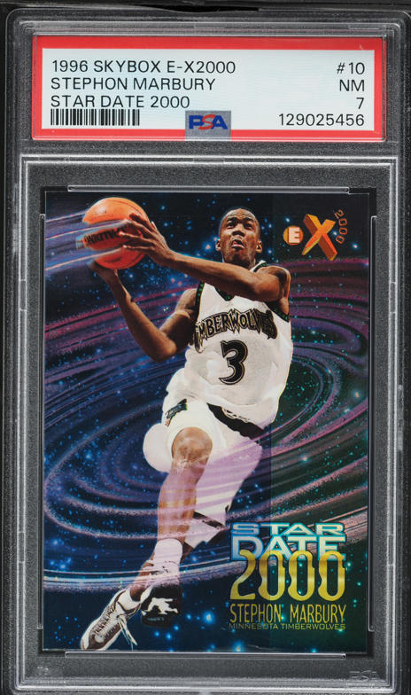 1996 Skybox E-X2000 Kobe Bryant ROOKIE #30 PSA 7 NRMT on
