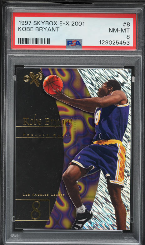 1996 Skybox E-X2000 Kobe Bryant ROOKIE #30 PSA 7 NRMT on