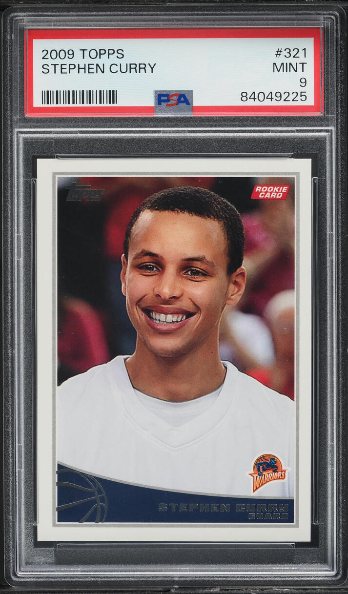 2009 Topps Basketball Stephen Curry ROOKIE #321 PSA 9 MINT