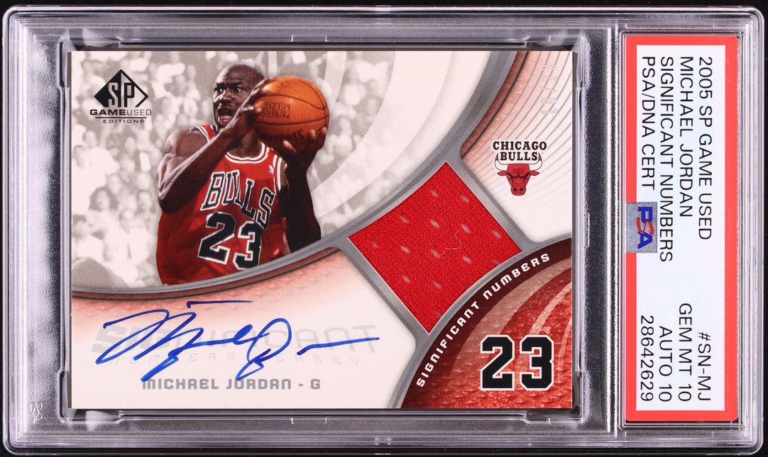 2005 SP Game Used Significant Numbers Michael Jordan PATCH AUTO
