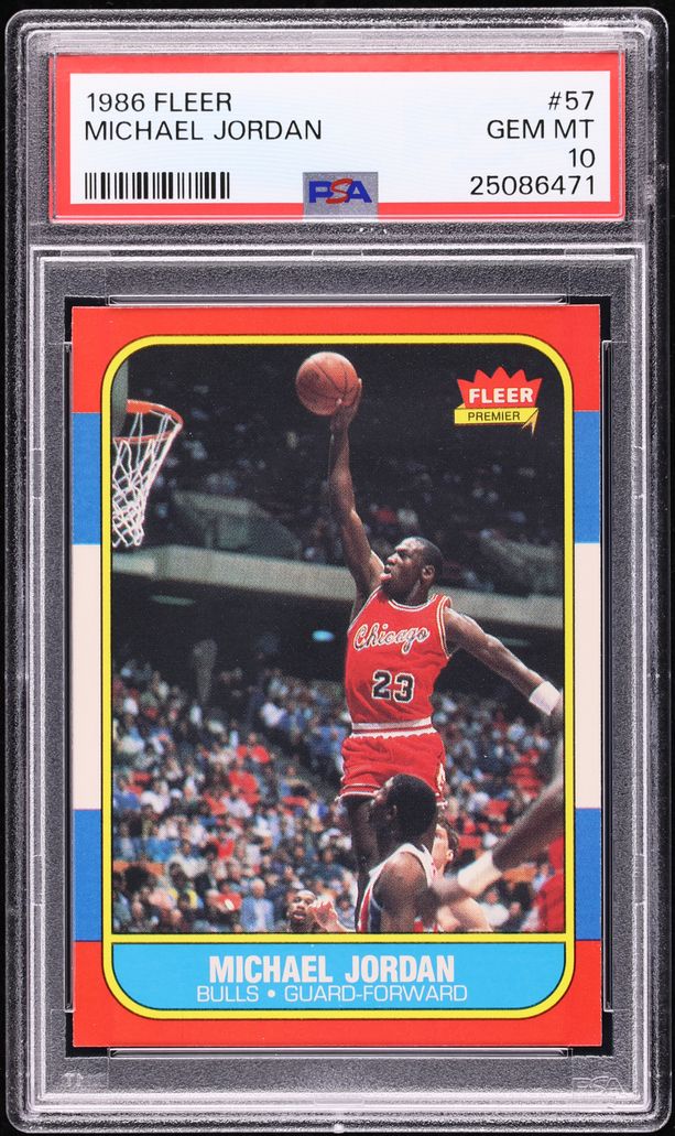 1986 Fleer Basketball Complete Set w/ Michael Jordan ROOKIE #57, All PSA 10 GEM
