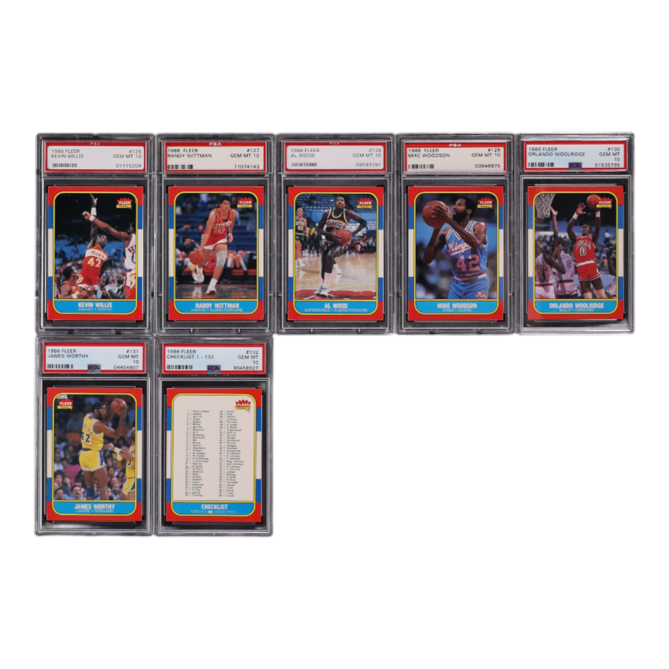 1986 Fleer Basketball Complete Set w/ Michael Jordan ROOKIE #57, All PSA 10 GEM