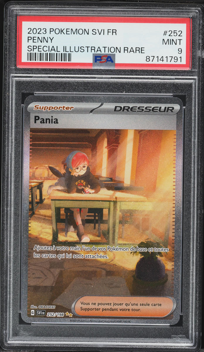 2023 Pokemon French Scarlet & Violet SIR Penny #252 PSA 9 MINT