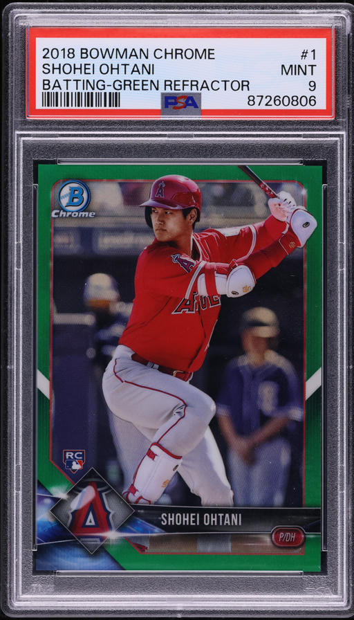 2019 Topps Heritage Black Border Shohei Ohtani #430 PSA 8 NM