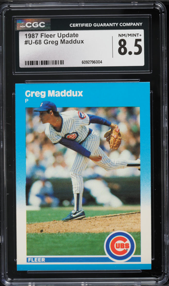1987 Fleer Update Greg Maddux ROOKIE #U-68 CGC 8.5 NM-MT+
