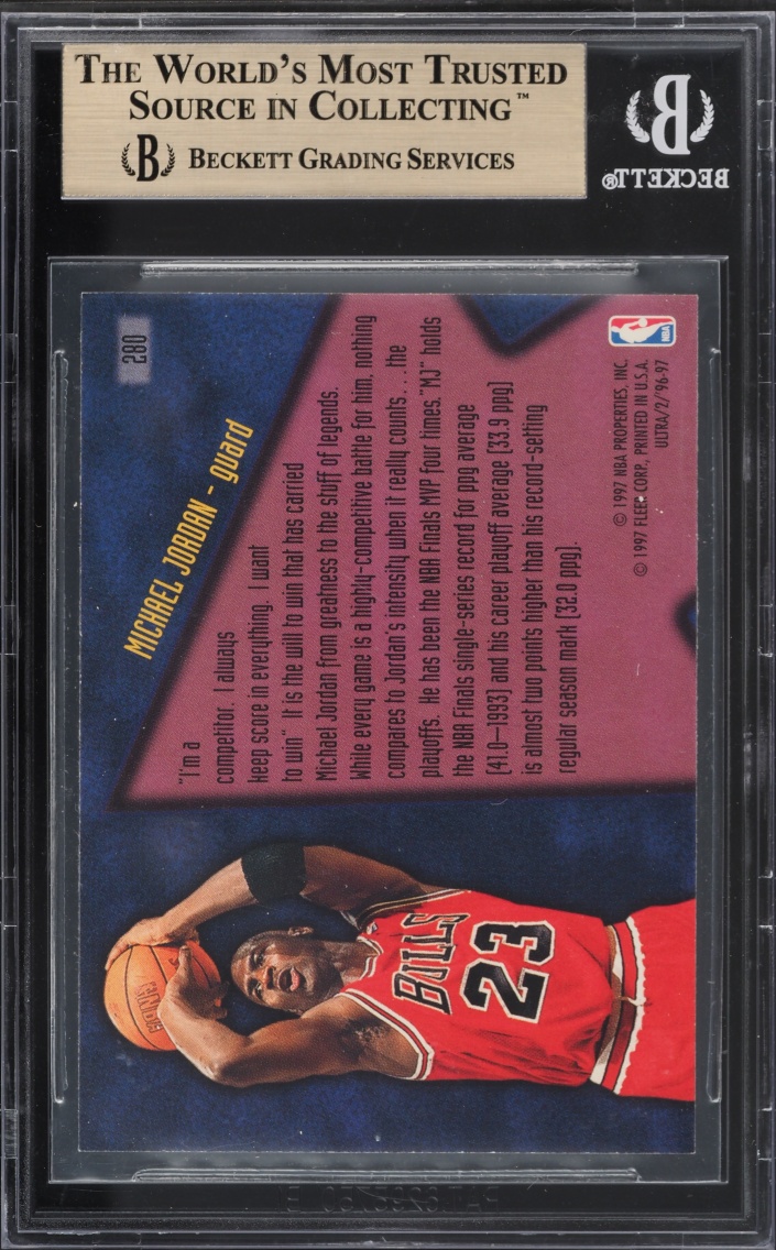 1996 Ultra Step-It-Up Michael Jordan #280 BGS 9.5 GEM MINT
