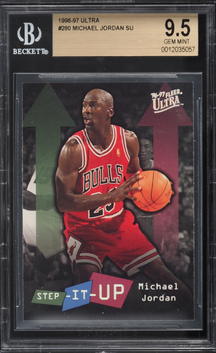 1996 Ultra Step-It-Up Michael Jordan #280 BGS 9.5 GEM MINT