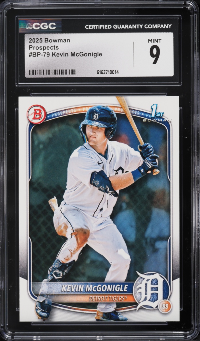 2025 Bowman Kevin McGonigle PROSPECT #BP-79 CGC 9 MINT