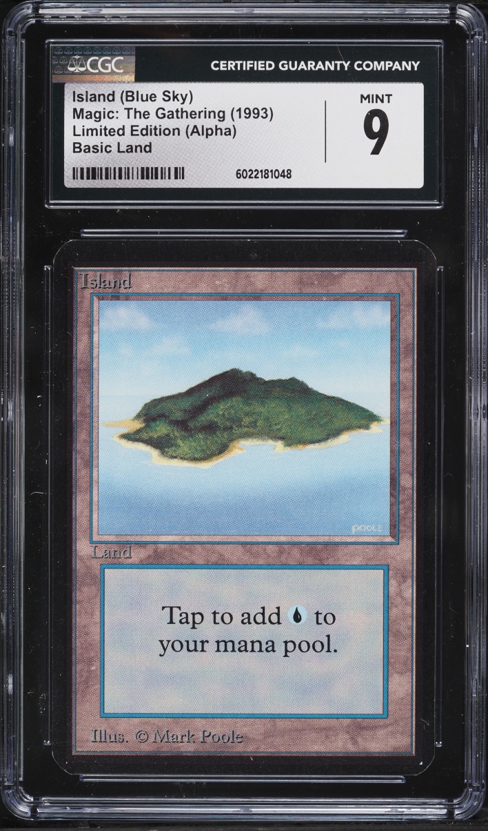 1993 Magic The Gathering MTG Alpha Blue Sky Island CGC 9 MINT
