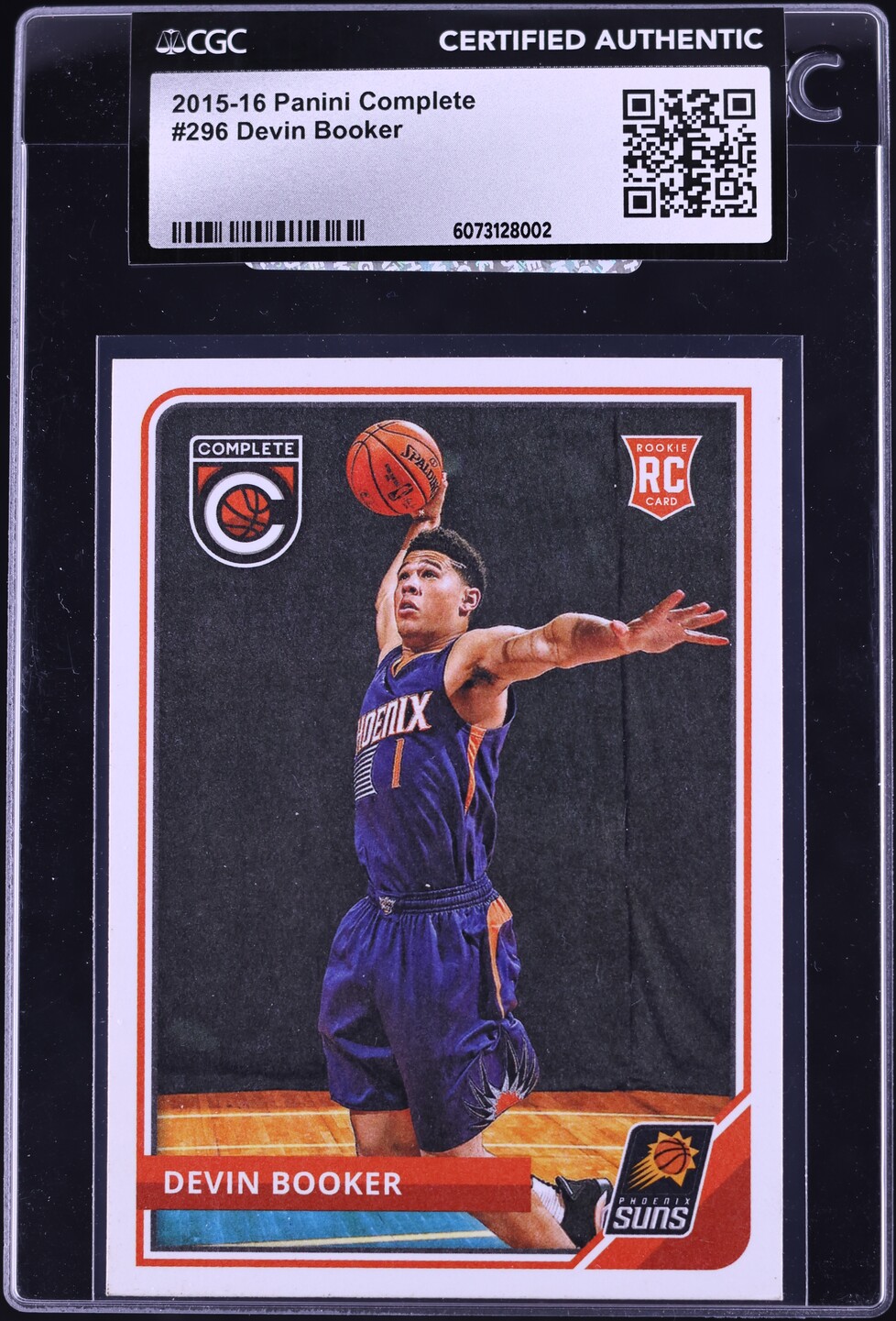 2015 Panini Complete Devin Booker ROOKIE #296 CGC AUTH