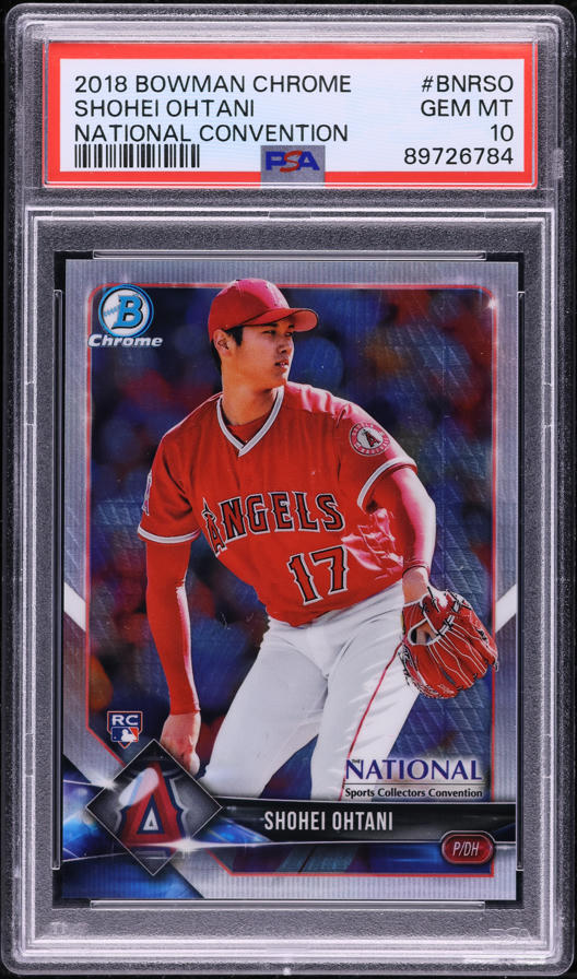 2018 Bowman Chrome Shohei Ohtani ROOKIE #1 SGC 9 MINT on