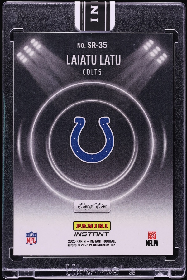 2025 Panini Instant Spotlight Laiatu Latu ROOKIE 1/1 #SR-35 - Photo 2