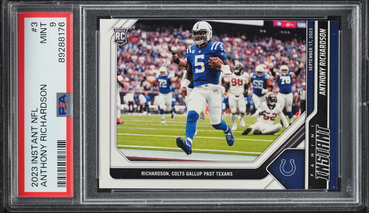 2023 Panini Instant NFL Anthony Richardson ROOKIE #3 PSA 9 MINT