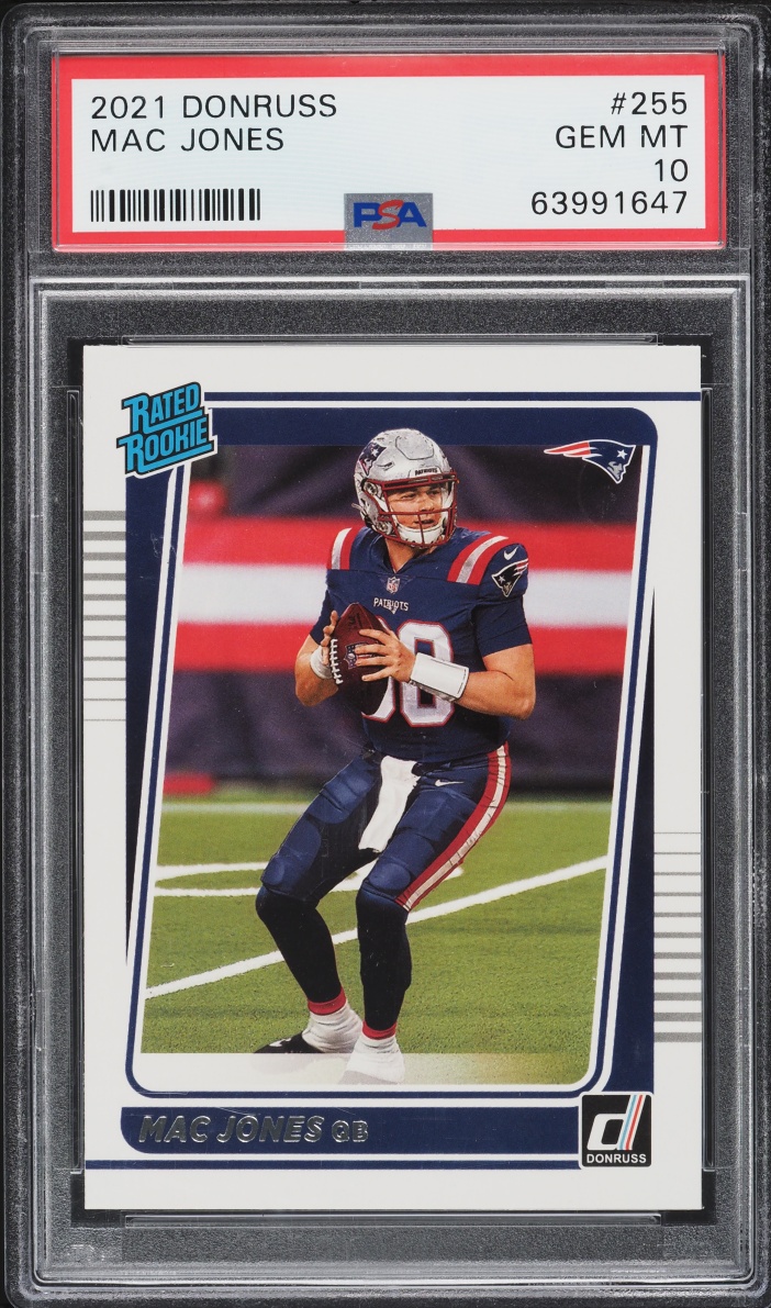 2021 Donruss Football Mac Jones ROOKIE #255 PSA 10 GEM MINT
