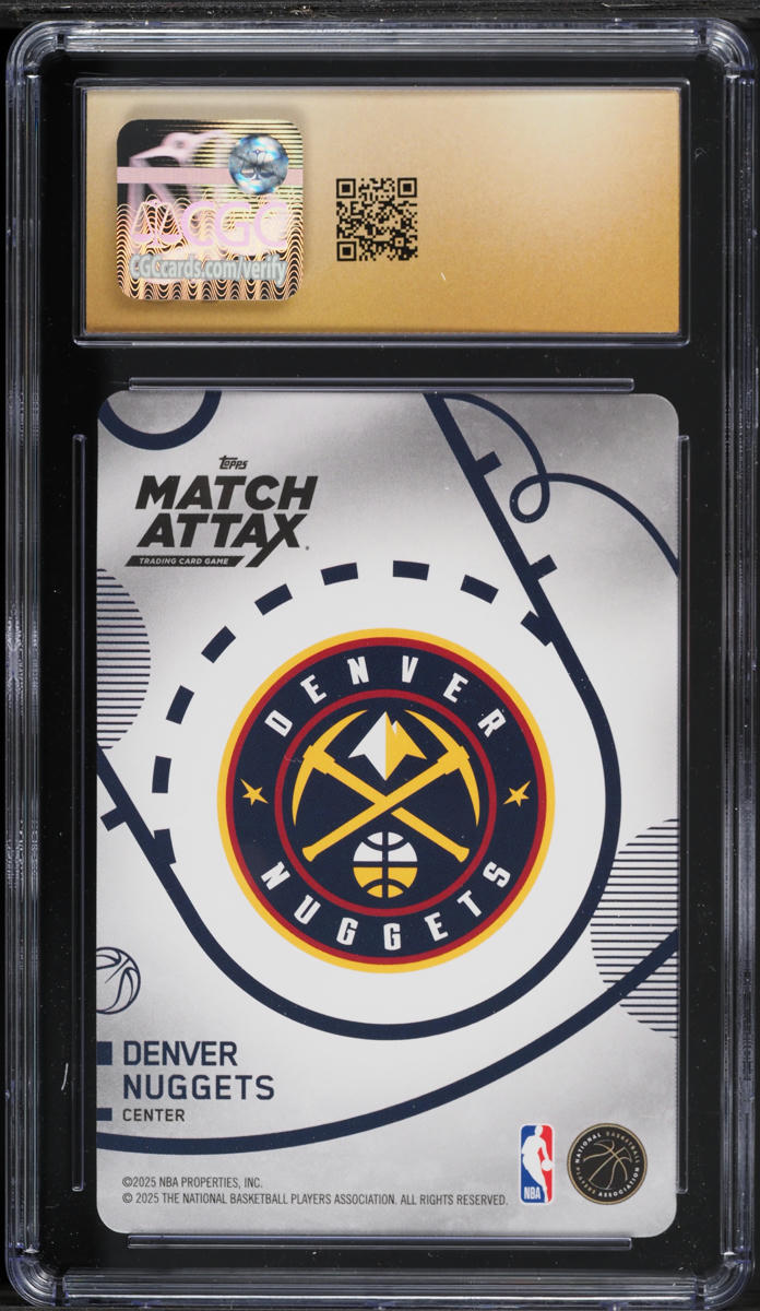 2025 Topps Match Attax 100 Club Nikola Jokic #100C-NJ CGC 10 PRISTINE