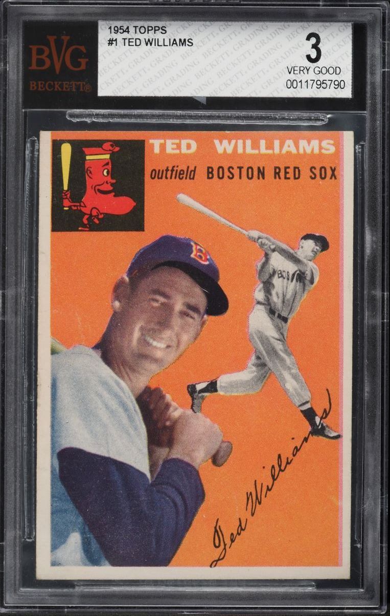 1954 Topps Ted Williams #1 BVG 3 VG