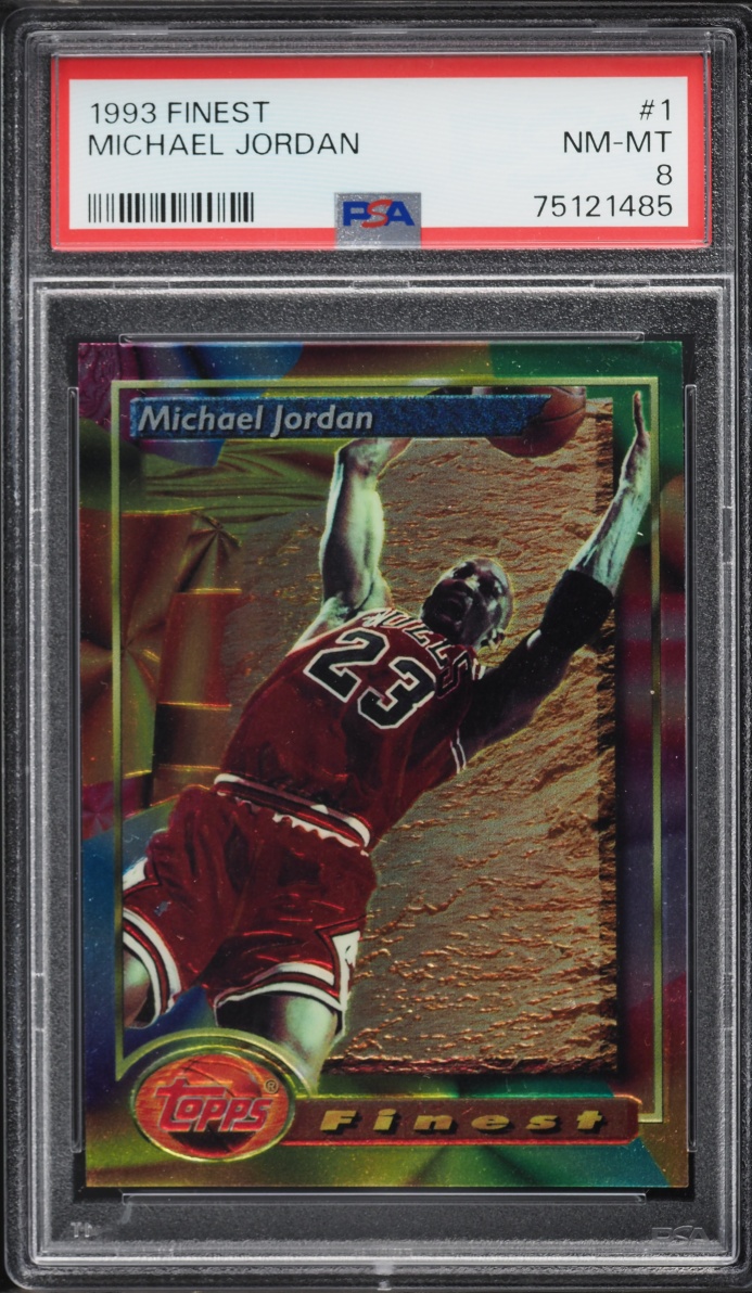 1993 Finest Basketball Michael Jordan #1 PSA 8 NM-MT