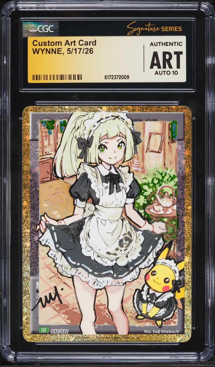 Wynne Signed Custom Art Card AUTO CGC Signature Series AUTH
