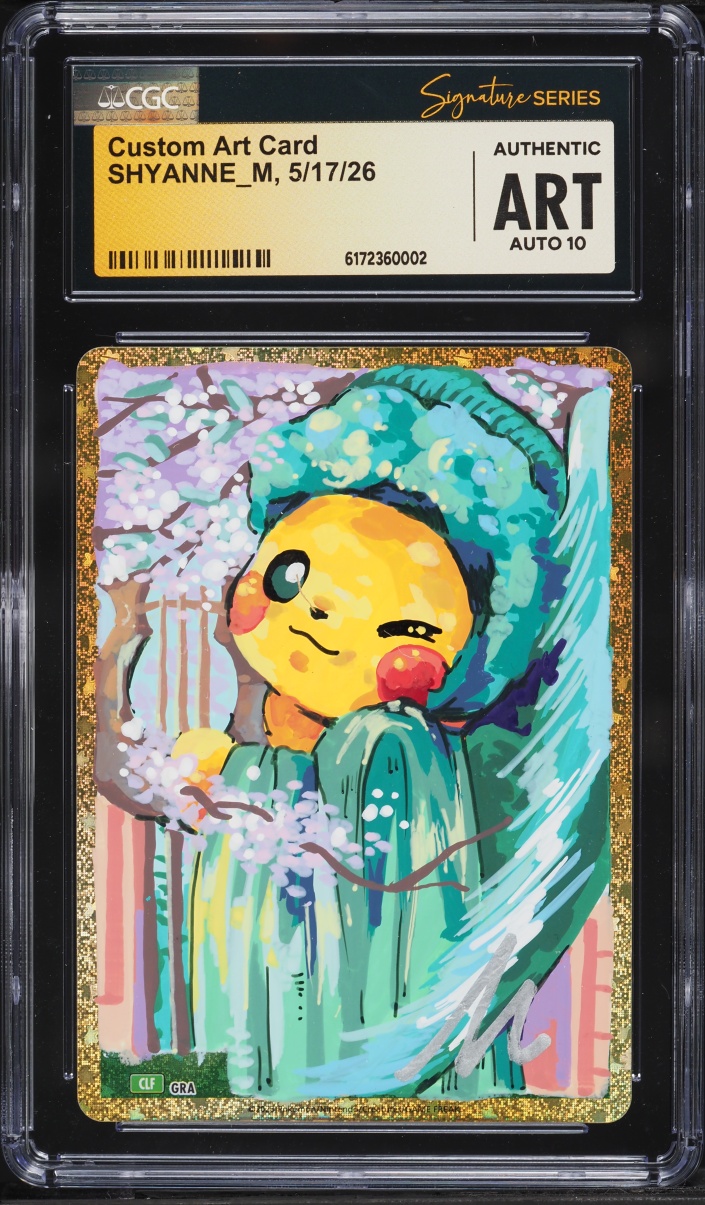Shyanne_M Signed Custom Art Card AUTO CGC Signature Series AUTH
