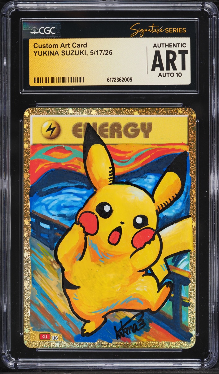 Yukina Suzuki Signed Custom Art Card AUTO CGC Signature Series AUTH
