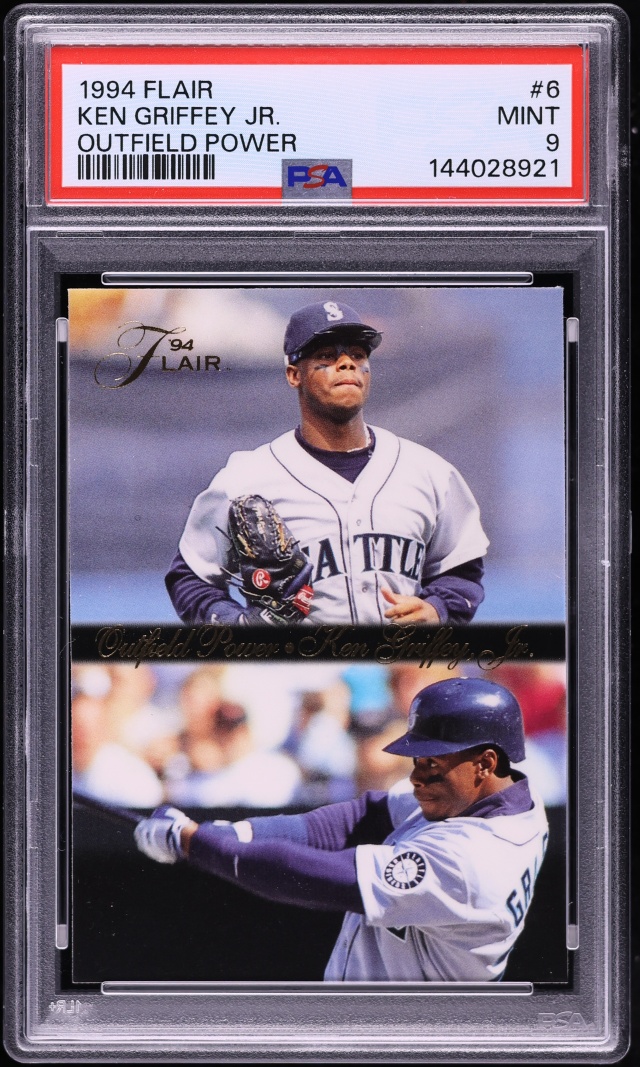 1994 Flair Outfield Power Ken Griffey Jr. #6 PSA 9 MINT