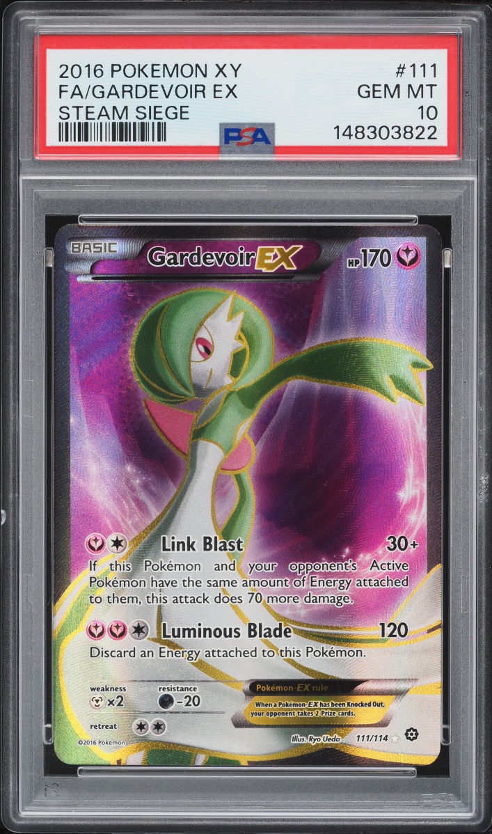2016 Pokemon XY Steam Siege Full Art Gardevoir EX #111 PSA 10 GEM MINT