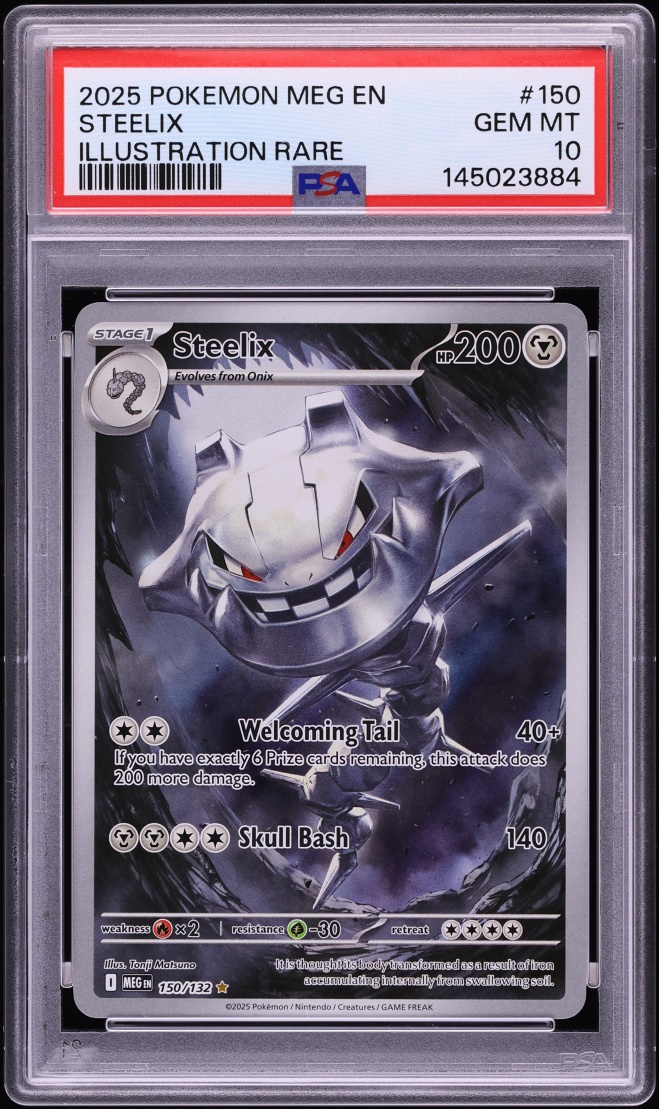 2025 Pokemon Mega Evolution IR Steelix #150 PSA 10 GEM MINT