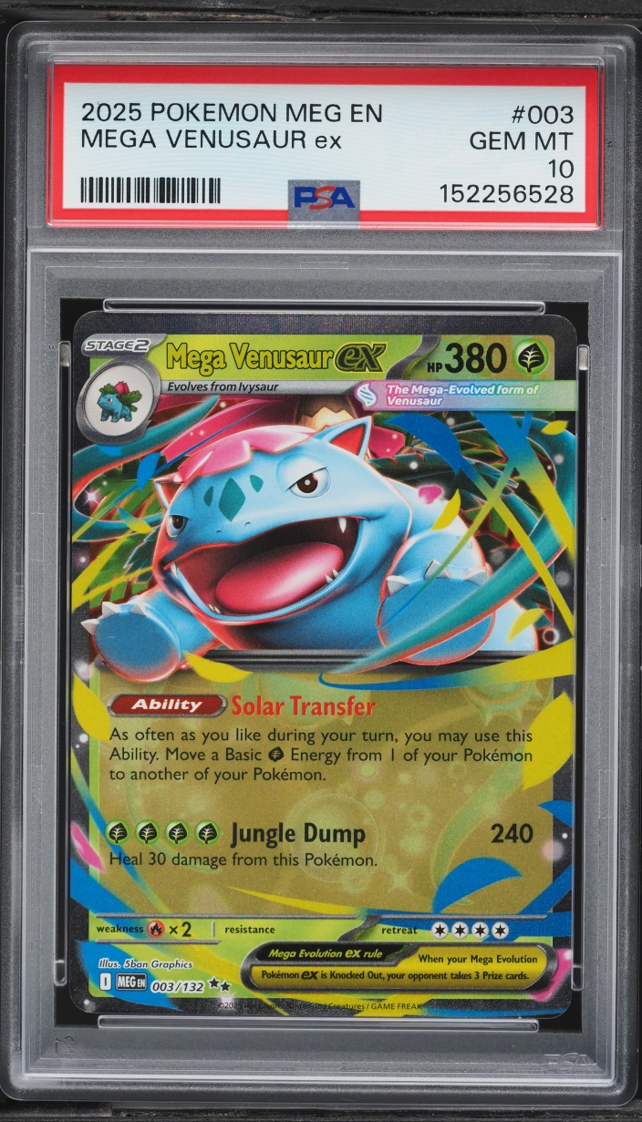2025 Pokemon Mega Evolution Mega Venusaur EX #3 PSA 10 GEM MINT