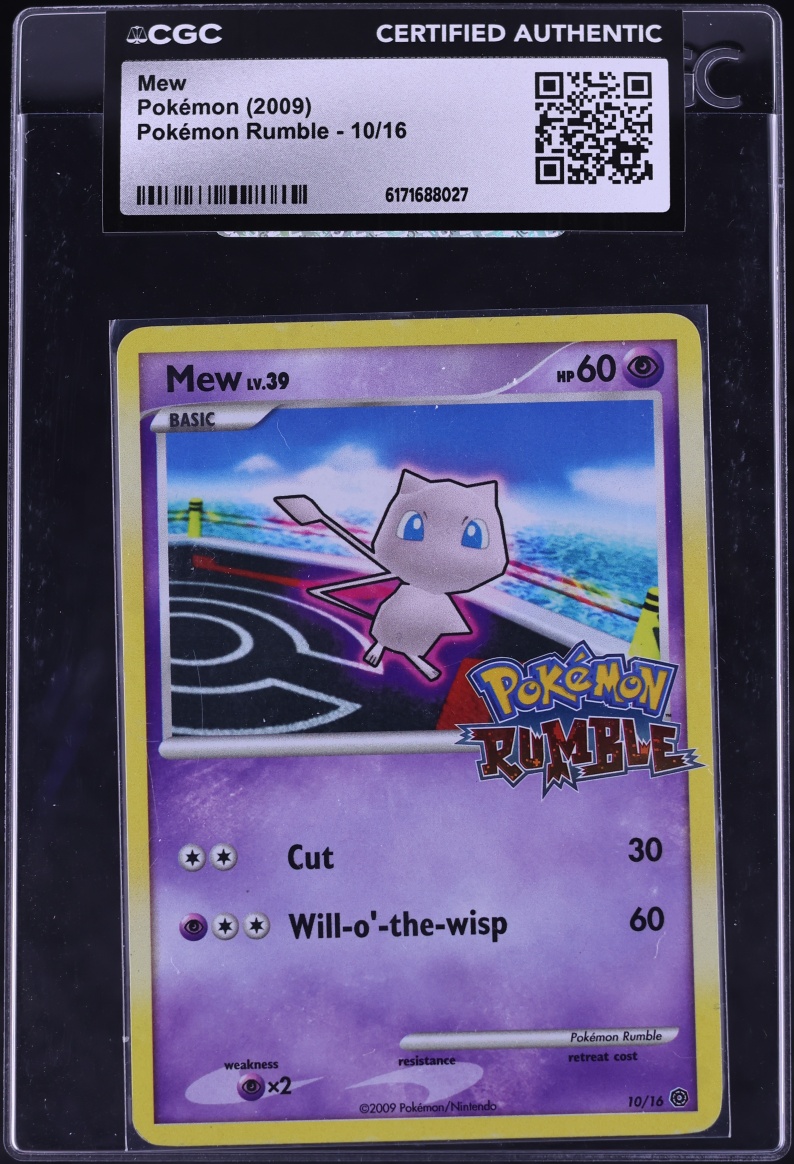 2009 Pokemon Platinum Rumble Mew #10 CGC AUTH