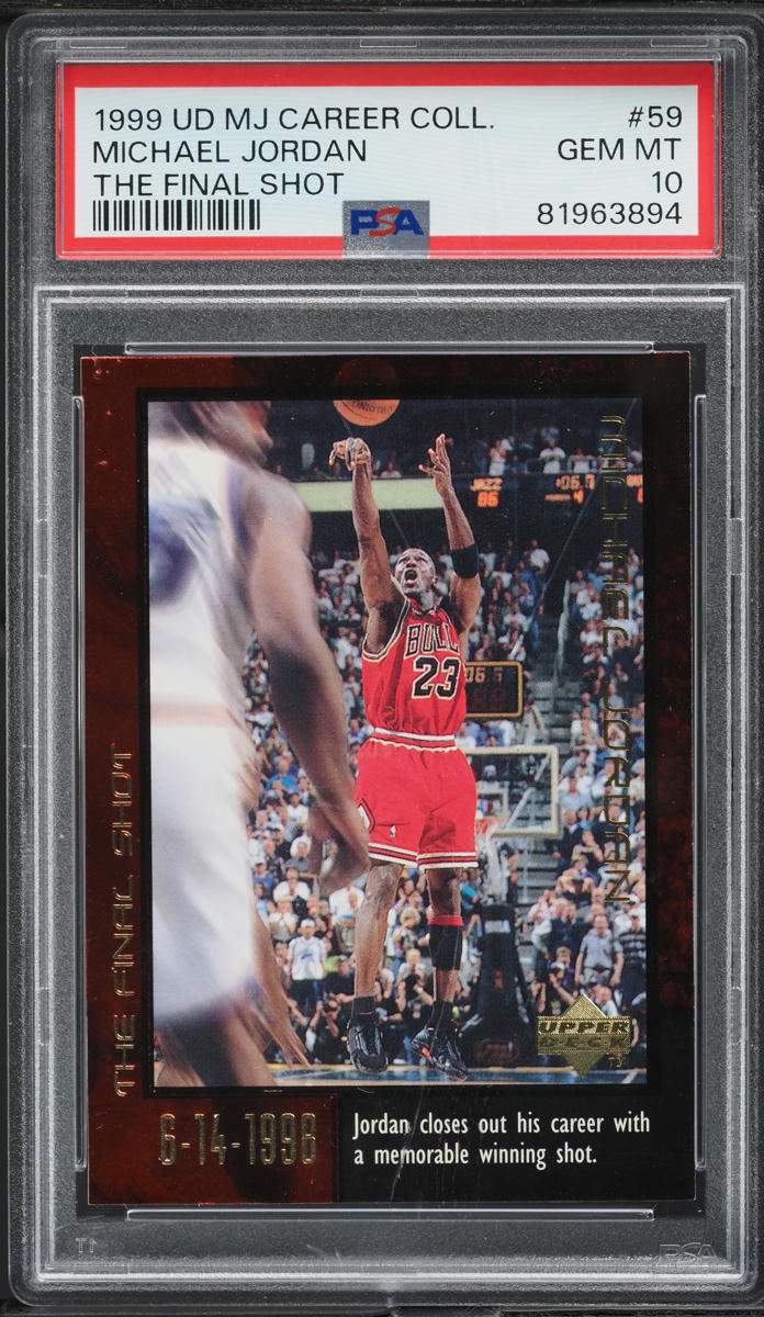 1999 Upper Deck MJ Career Collection The Final Shot Michael Jordan #59 PSA 10