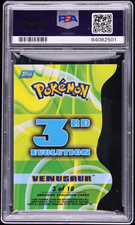 2004 Topps Pokemon Advanced Challenge Evolution Die-Cut Venusaur PSA 10 GEM MINT