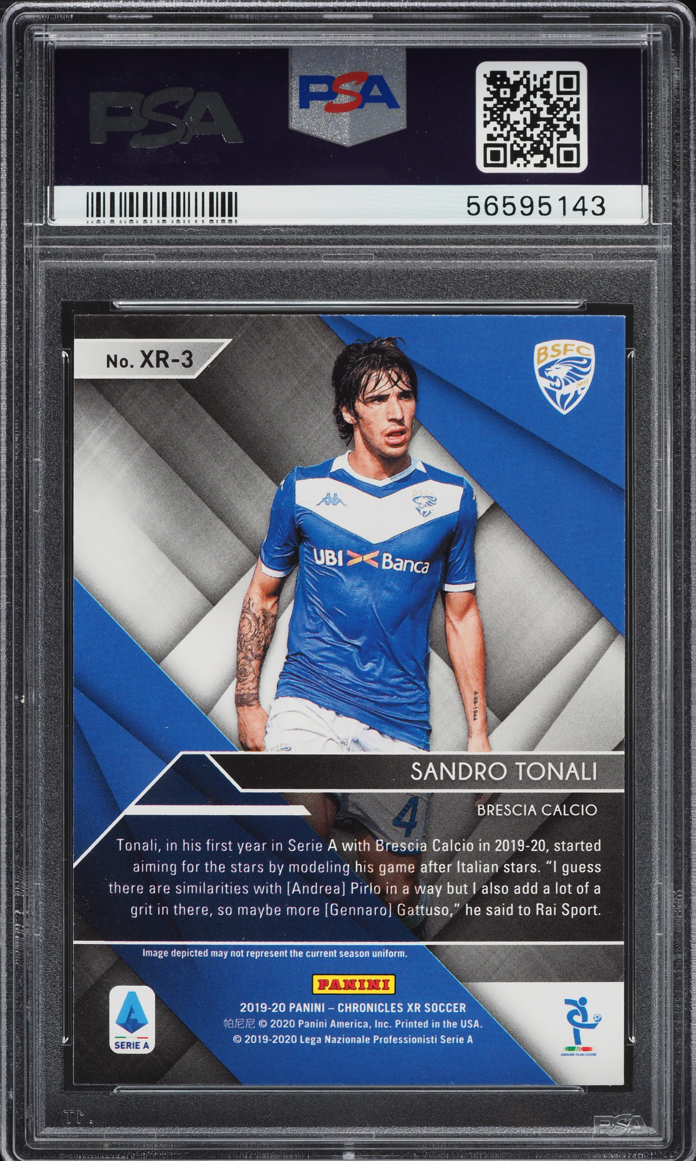 2019 Panini Chronicles XR Orange Sandro Tonali ROOKIE #XR-3