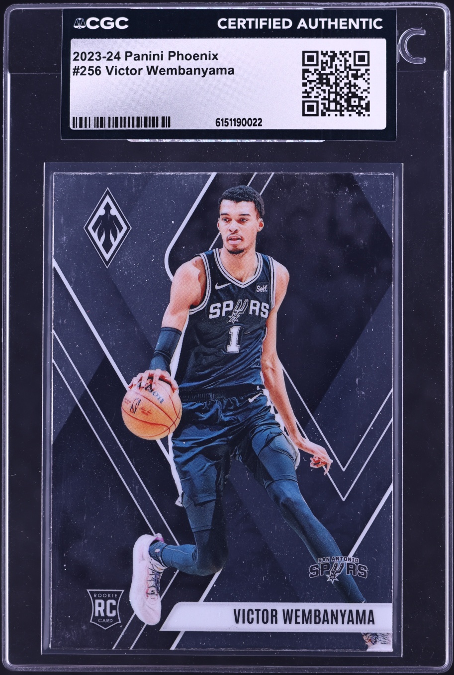 2023 Panini Phoenix Victor Wembanyama ROOKIE #256 CGC AUTH