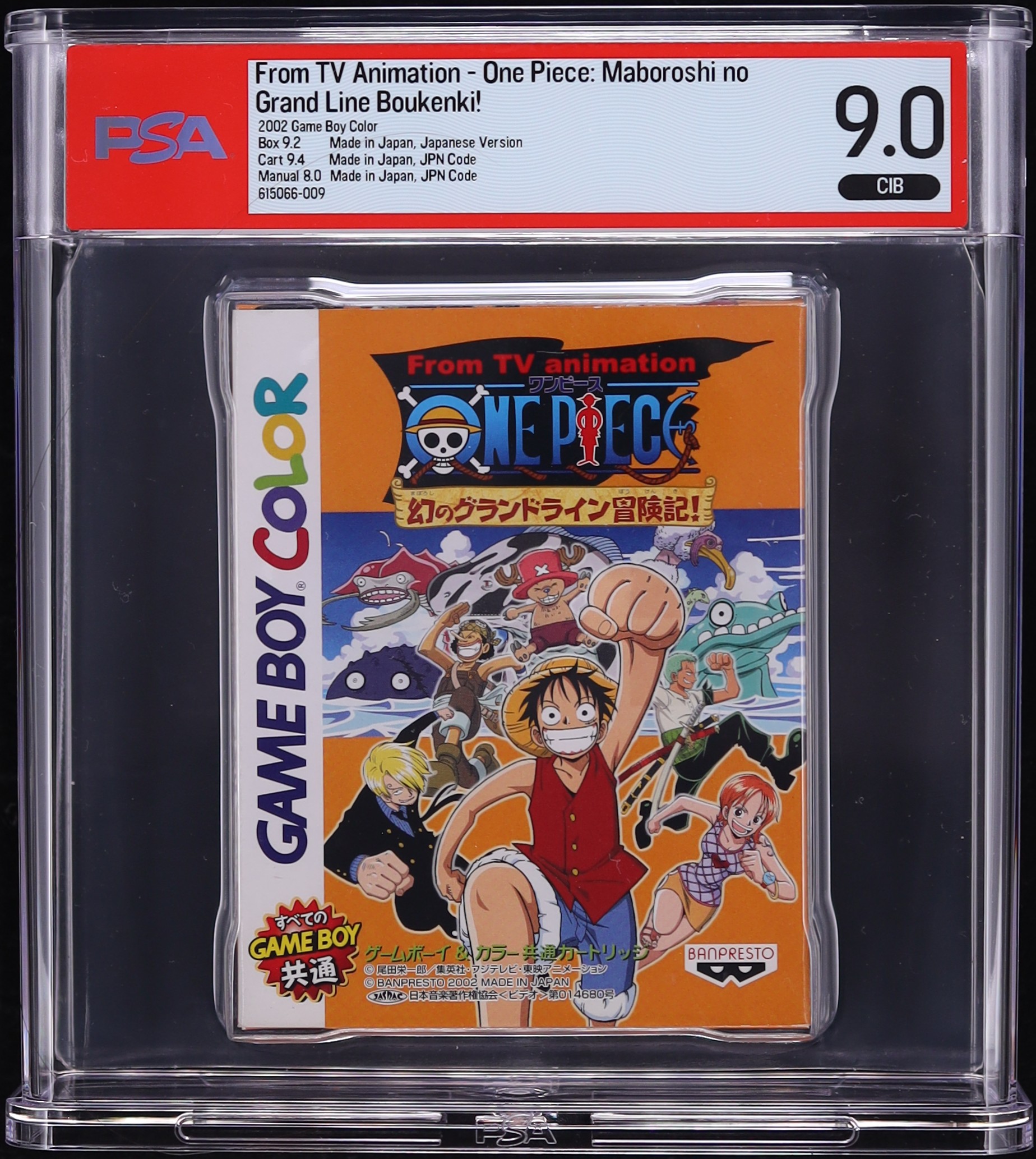 One Piece: Maboroshi No Grand Line Boukenki! Japanese (Nintendo Game Boy Color) PSA 9 CIB