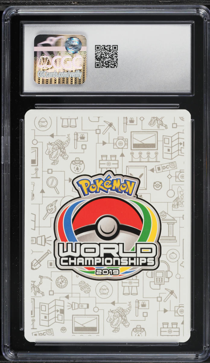 2019 Pokemon World Championships Decks Pikarom Judge Haruki Miyamoto Tapu Koko #51 CGC 8 NM-MT