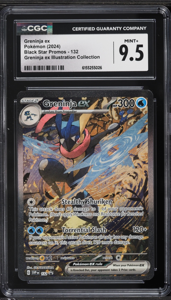 2024 Pokemon SV Promo Illustration Collection Alt Art Greninja EX #132 CGC 9.5 MINT+