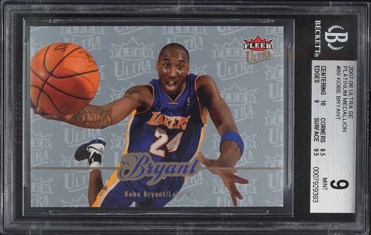 2007 Ultra SE Platinum Medallion Kobe Bryant /25 #80 BGS 9 MINT