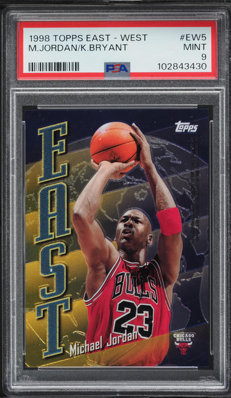 1998 Topps East West Refractor Michael Jordan Kobe Bryant