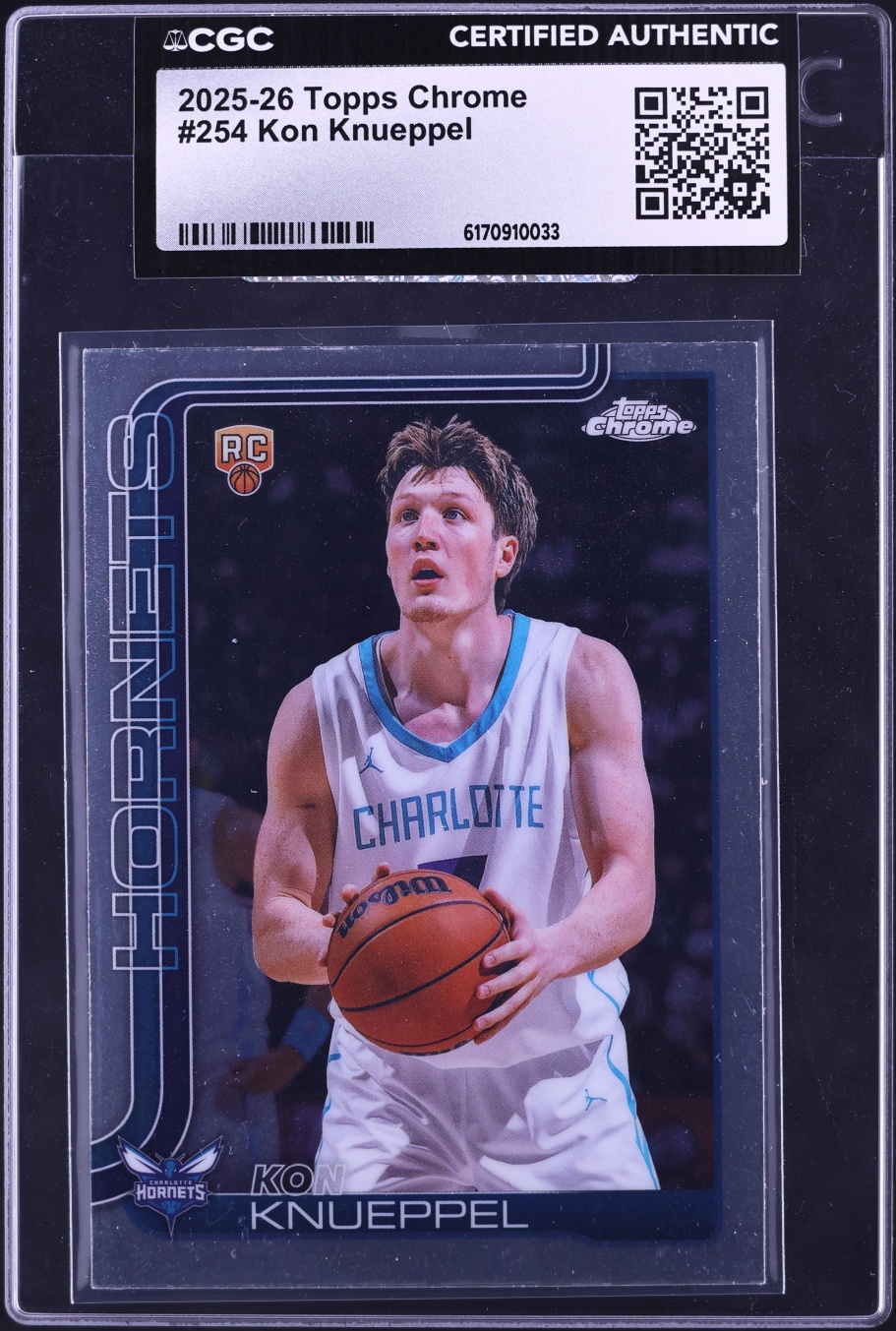 2025 Topps Chrome Kon Knueppel ROOKIE #254 CGC AUTH