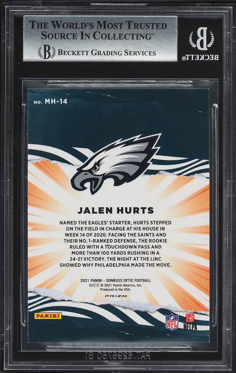 2021 Donruss Optic My House! Jalen Hurts #MH-14 BGS 9 MINT