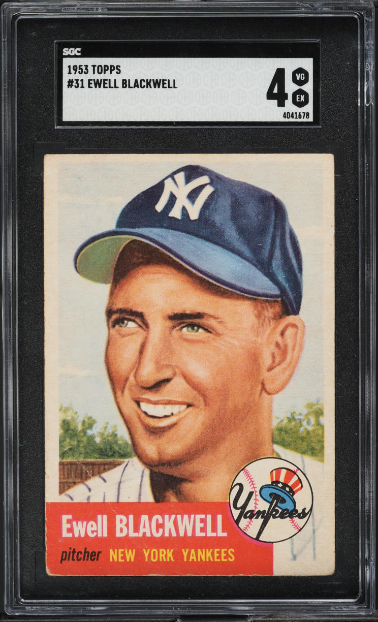 1953 Topps Ewell Blackwell #31 SGC 4 VGEX