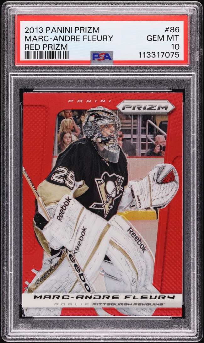 2013 Panini Prizm Red Marc-Andre Fleury #86 PSA 10 GEM MINT on