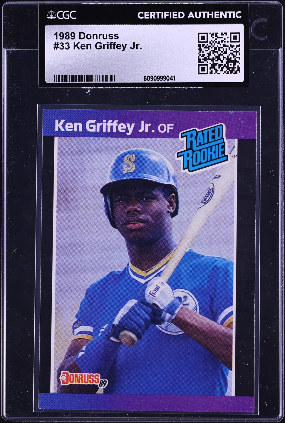 1989 Donruss Ken Griffey Jr. ROOKIE #33 CGC AUTH