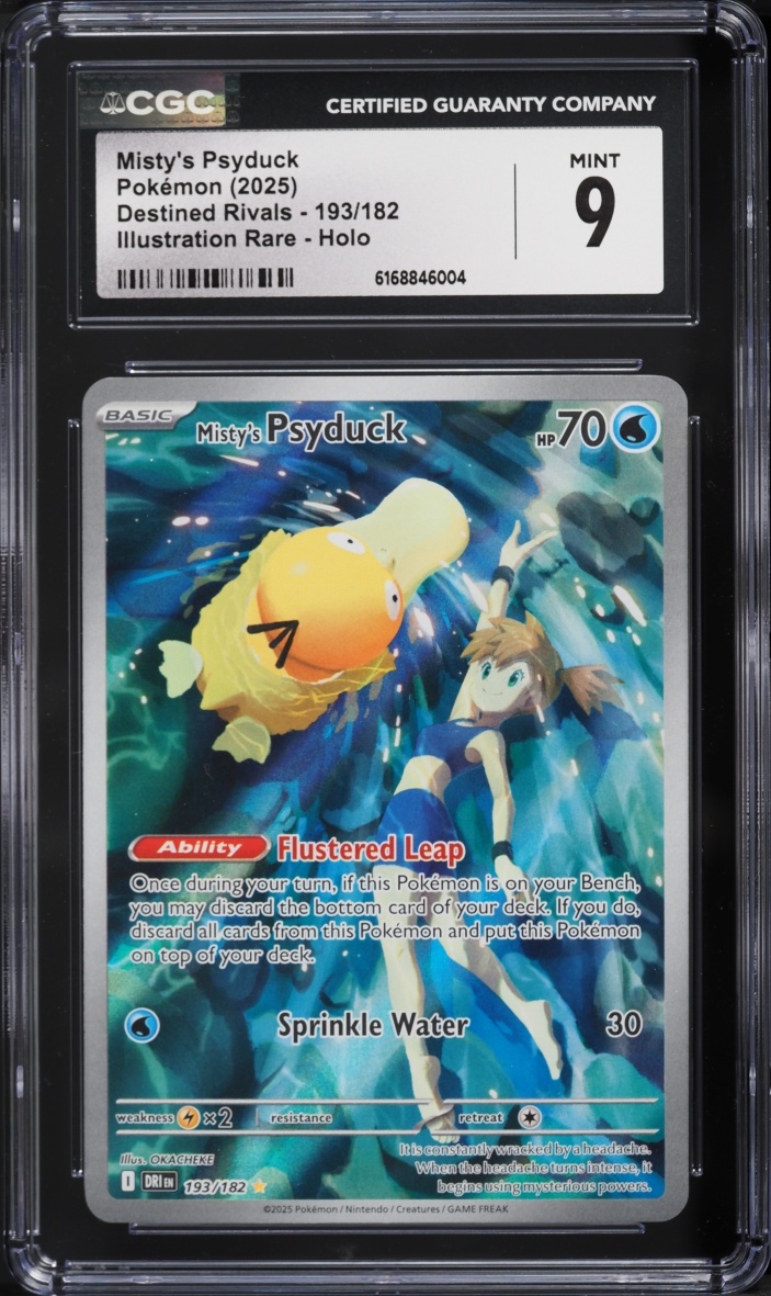 2025 Pokemon Scarlet & Violet Destined Rivals IR Misty's Psyduck #193 CGC 9 MINT